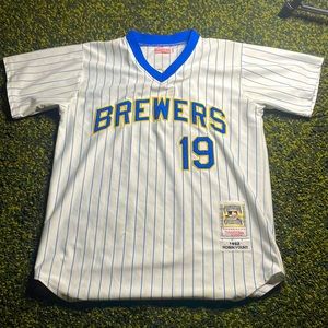 1980s Brewers baseball jersey mlb robin yount
